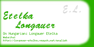 etelka longauer business card